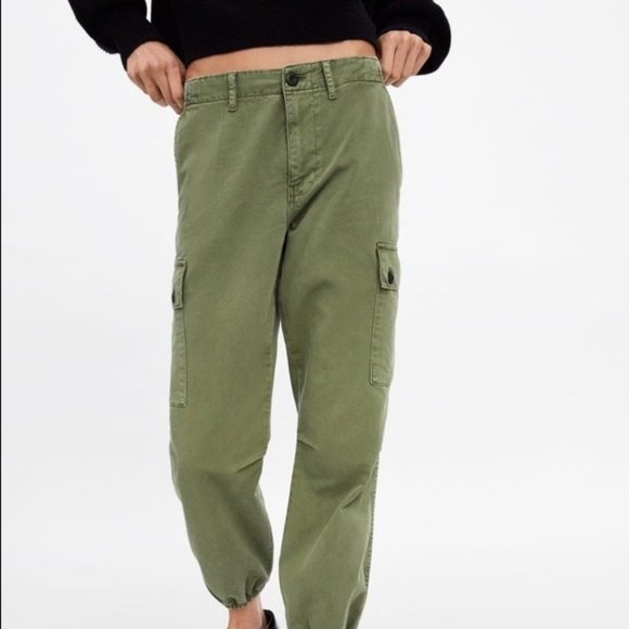 Zara Pants & Jumpsuits | Zara Womens Cropped Cargo Pants | Poshmark